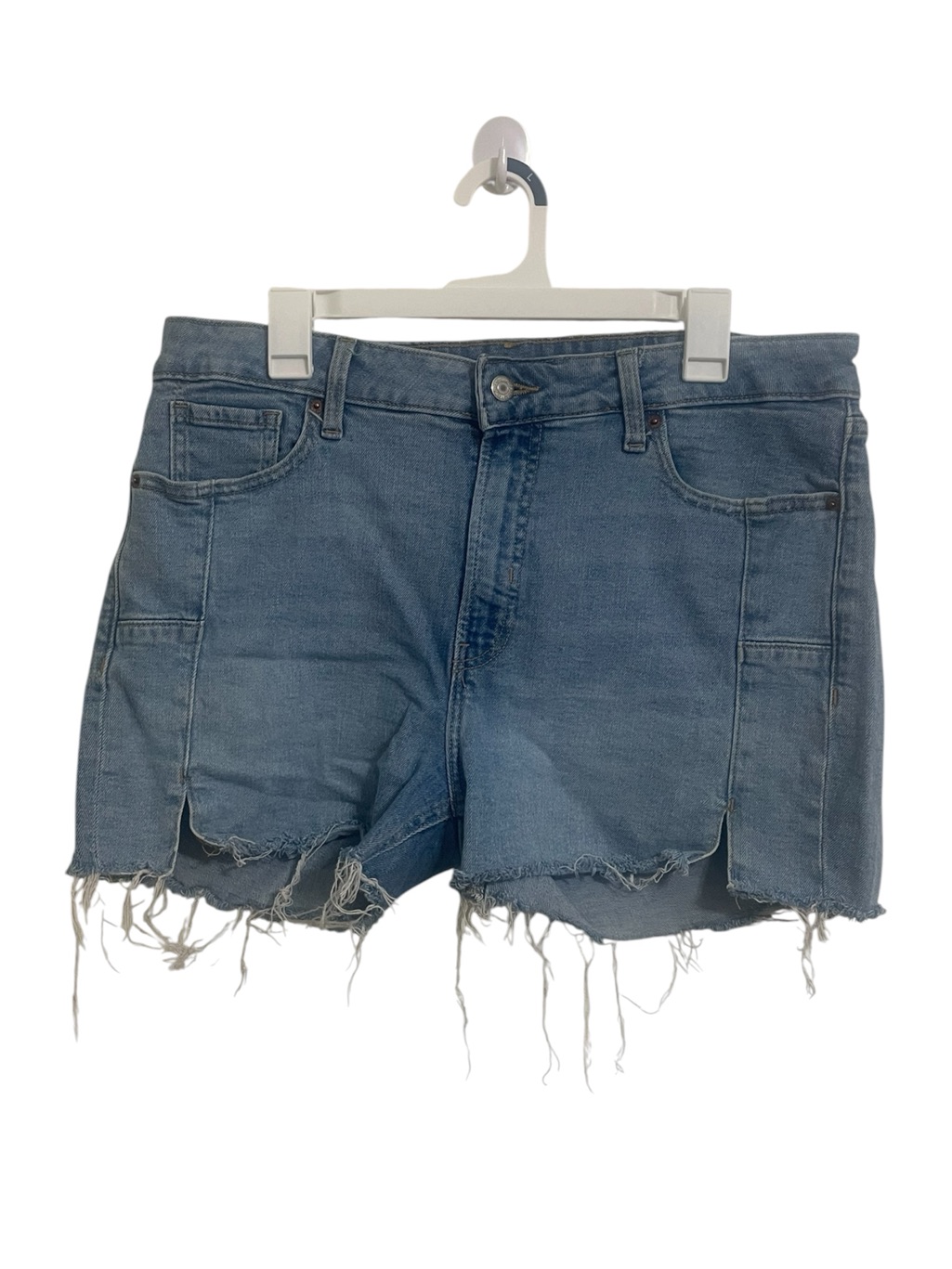 Old Navy Light Blue Frayed Hem Denim Shorts